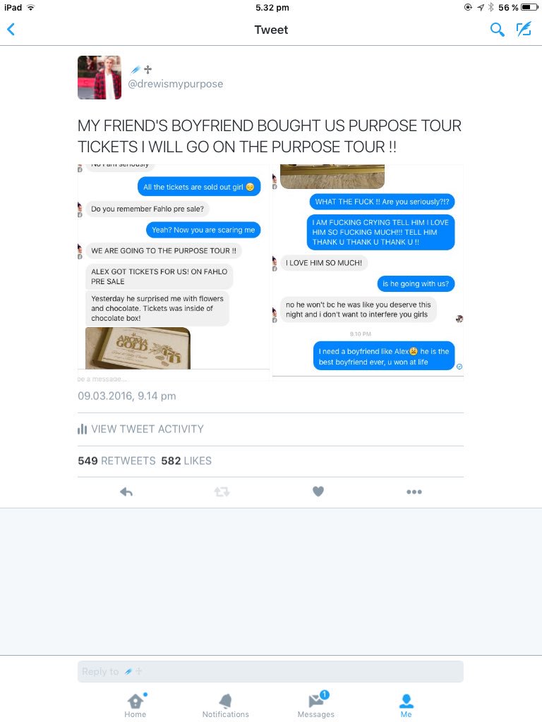 justinjackhails's tweet photo. GUYS I POSTED THAT AND FEW DAYS LATER ME AND MY FRIEND GOT THE PURPOSE TOUR TICKETS https://t.co/AO2F4rME4y