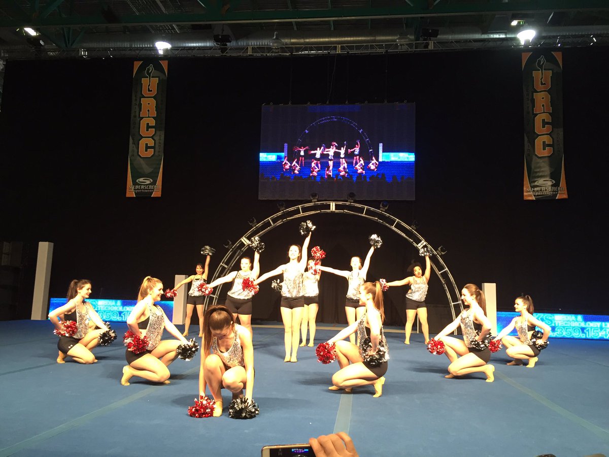 UofRCheer's tweet photo. Great job Weyburn senior Pom! #URCC16 https://t.co/O9LKbN9KkC