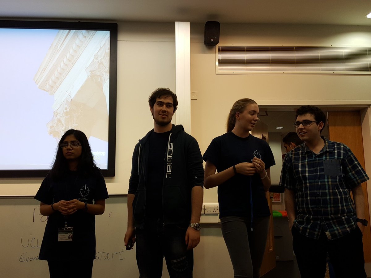 UCLTechSoc's tweet image. &quot;Why UCL?&quot; #HackStart #myuclyear