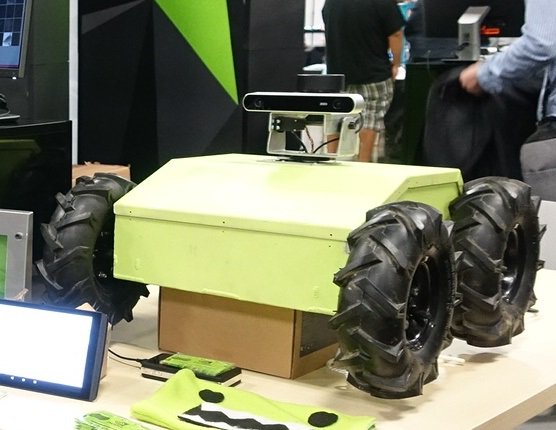 nvidia's tweet image. Visit us at our #SXCreate booth. We&apos;ve got #JetsonTX1-powered #robots &amp;amp; drones to show you. nvda.ly/ZnNR3