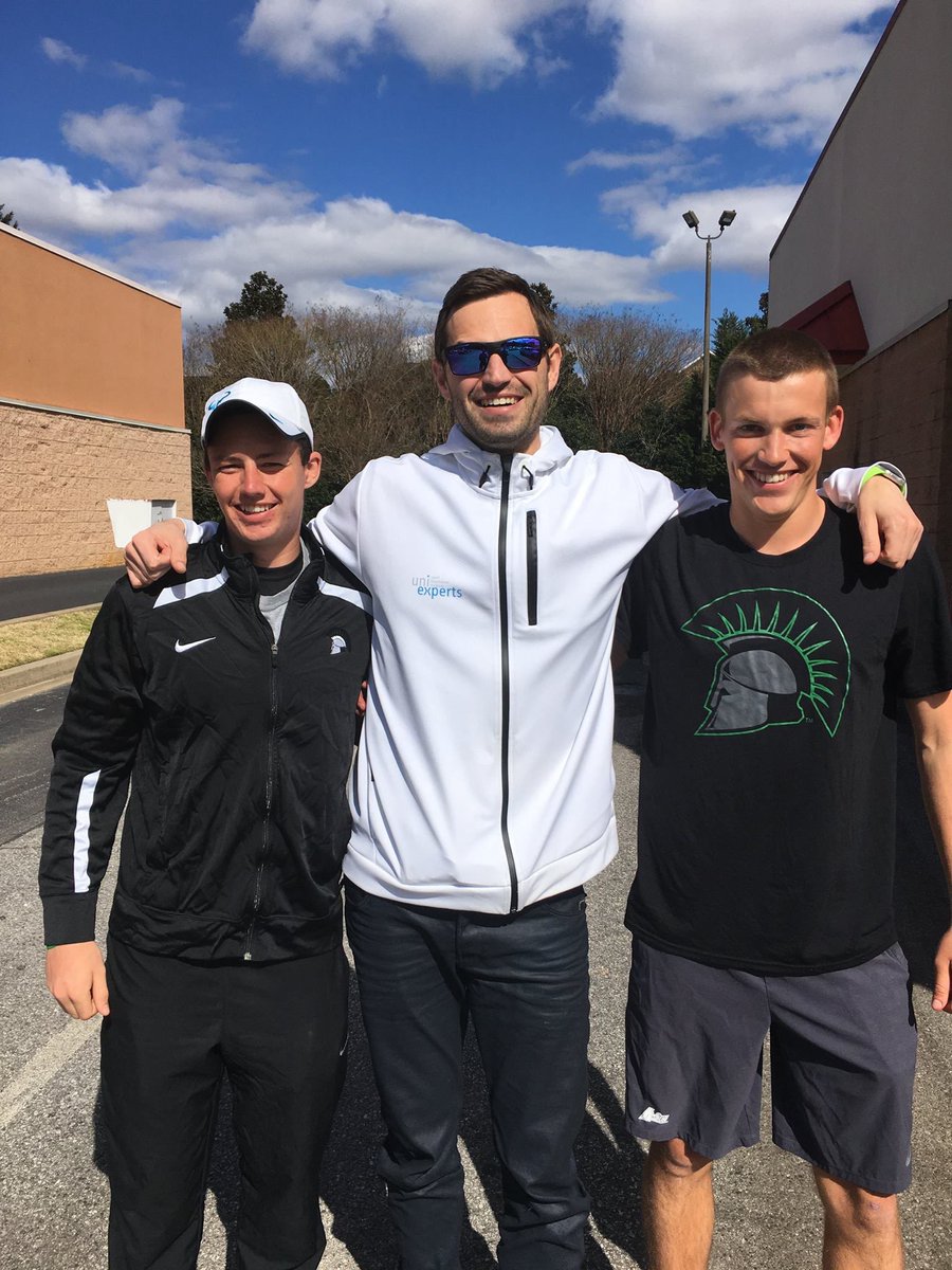 UniExperts's tweet photo. Sandy met with the #uniexpertized athletes Lenhard and Felix from #Clemson University! https://t.co/GN6MYQJgjj