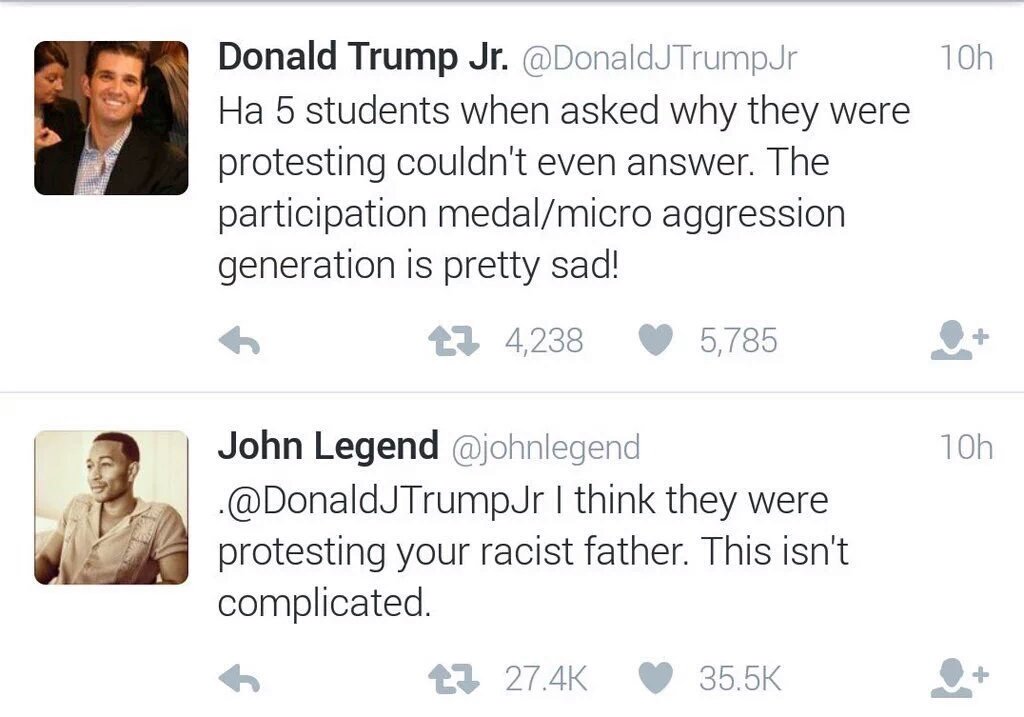 _kaylakp's tweet photo. John Legend really is a Legend. 😩💯 #NoTrump https://t.co/8JPB945O0N