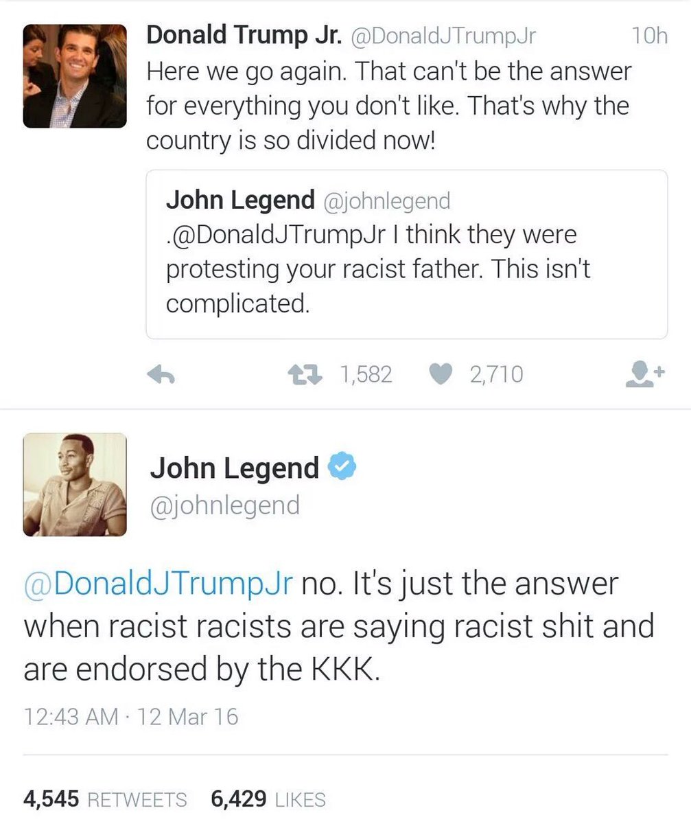 _kaylakp's tweet photo. John Legend really is a Legend. 😩💯 #NoTrump https://t.co/8JPB945O0N