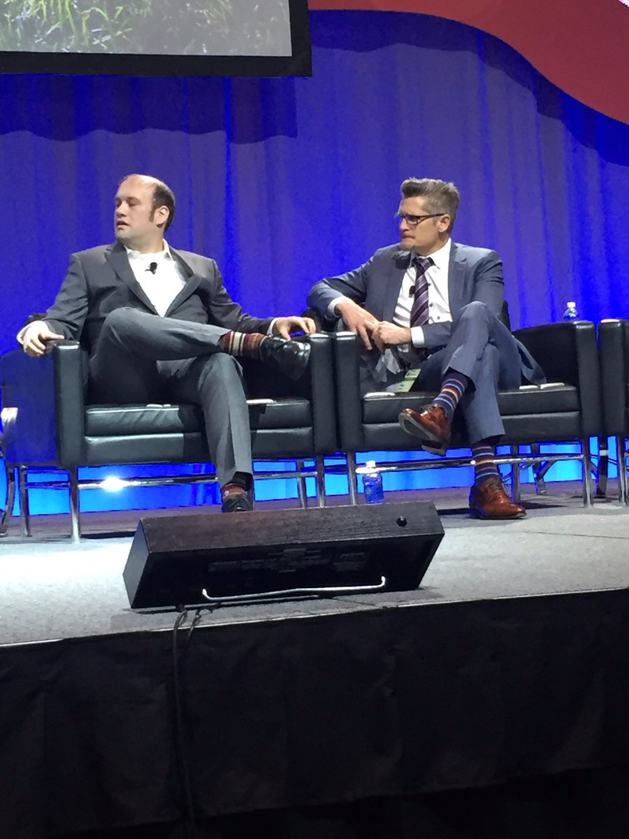 theCwu's tweet photo. @SloanSportsConf @billbarnwell &amp; @AtlantaFalcons Thomas Dimitroff's sock game on point at #SSAC16 #FootballAnalytics https://t.co/1RI6WMGlTt