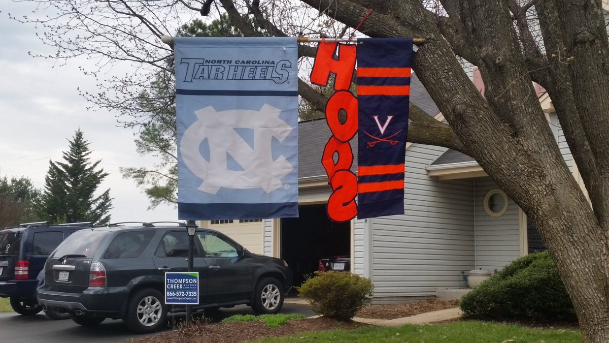 TarHeelGMan's tweet photo. Maddy vs Daddy in our house! Should be fun and showing both schools colors in our house divided! #GoHeels #ACCFinal https://t.co/PEZasSXrMH