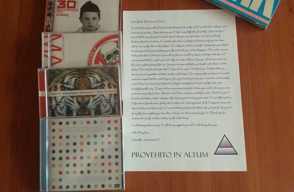 antonellaa_12's tweet photo. Thank you for coming into my life when I needed you @JaredLeto @30SECONDSTOMARS ♥ With all my love ♥ #LettersToMars https://t.co/Qa1cyJjzYs