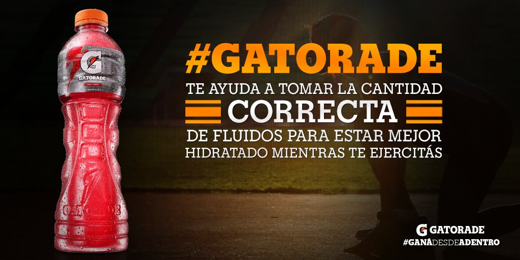 Los carbohidratos que contiene #Gatorade ayudan a rendir mejor durante el entrenamiento. #GanáDesdeAdentro