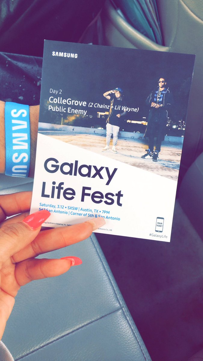 missnikkitheone's tweet photo. See you tonight @2chainz and @LilTunechi #SXSW #Samsung https://t.co/FAQPy90cWA