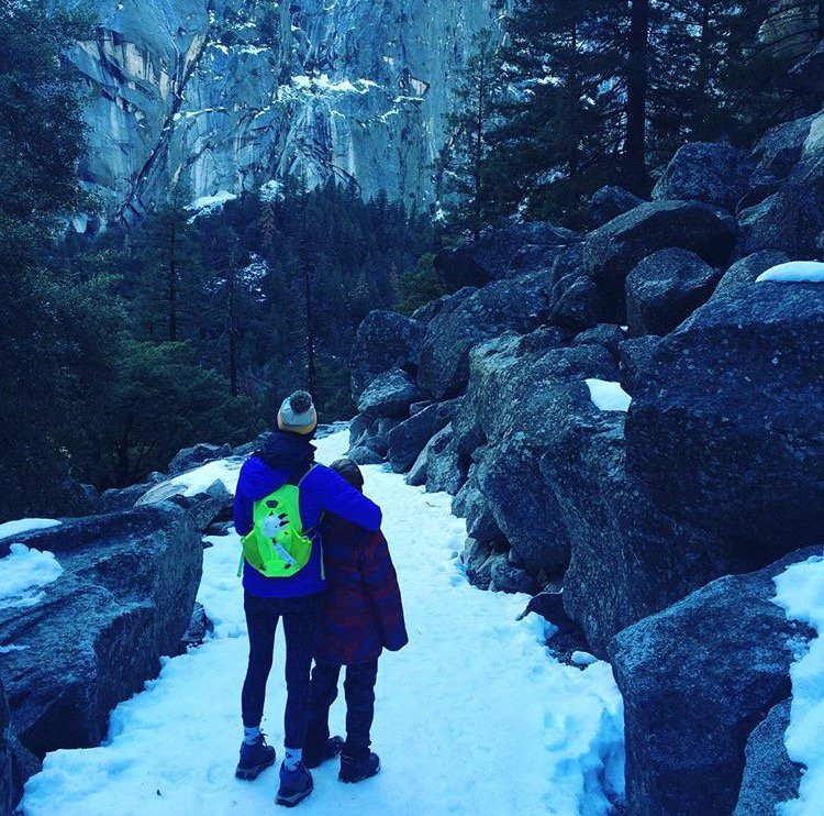 hoka's tweet photo. "My son joins me on training hikes. That alone gives me the drive to chase my dreams."- @runboulet #womenRUNtheworld https://t.co/cDW0DNRLaG