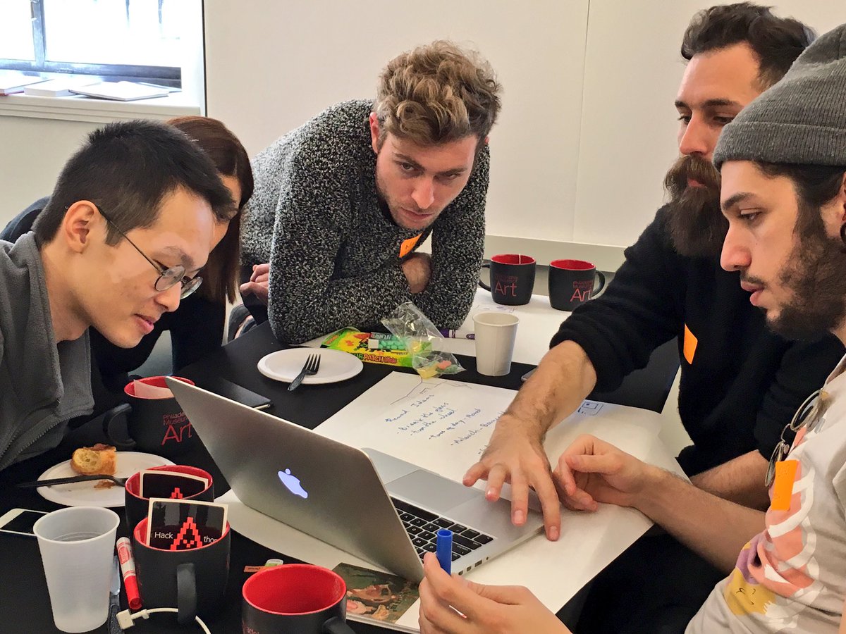 Some great energy at the <a href="/philamuseum/">Damen Diva</a> Hackathon. #hackthemuseum