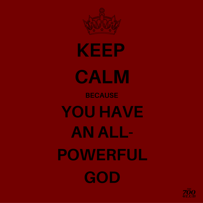 700club's tweet photo. #KeepCalm #Jesus https://t.co/7edq3A6pJN