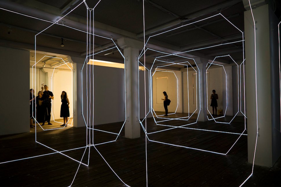 CreatorsProject's tweet image. Meagan Streader’s geometric installation W-inter combines architecture and light art bit.ly/1U8u366