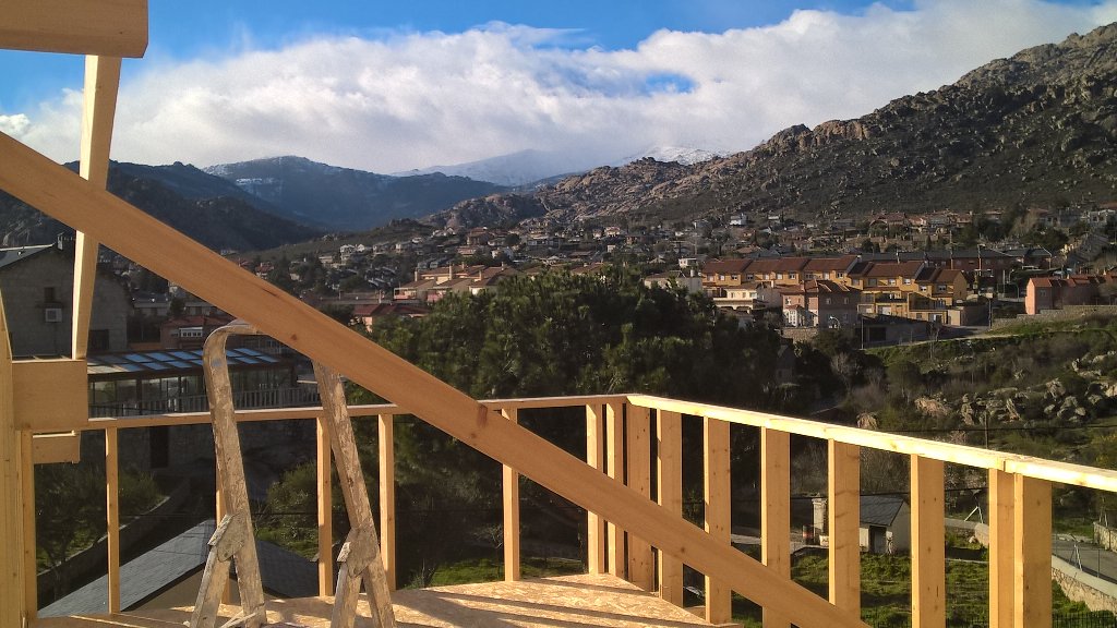 CellWorkshop's tweet photo. Vistas desde la terraza d nuestra nueva obra con@100x100madera:La #CasaAranda en Manzanares el Real. Impresionantes! https://t.co/V9RE4JJFsy