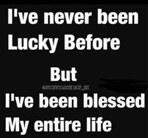 TriceKatt's tweet photo. I've never been lucky before but I've Been Blessed all my life..
#yes #praisebreak #sumthn2shoutabout #HapySaturday https://t.co/efstKVMAYQ