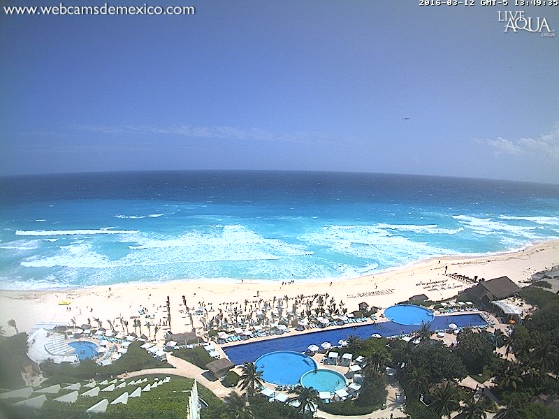 webcamsdemexico's tweet photo. #Cancún #QuintanaRoo en este momento. Vista @liveaquacancun. ¡Qué tal! https://t.co/nDH4RlTzu3