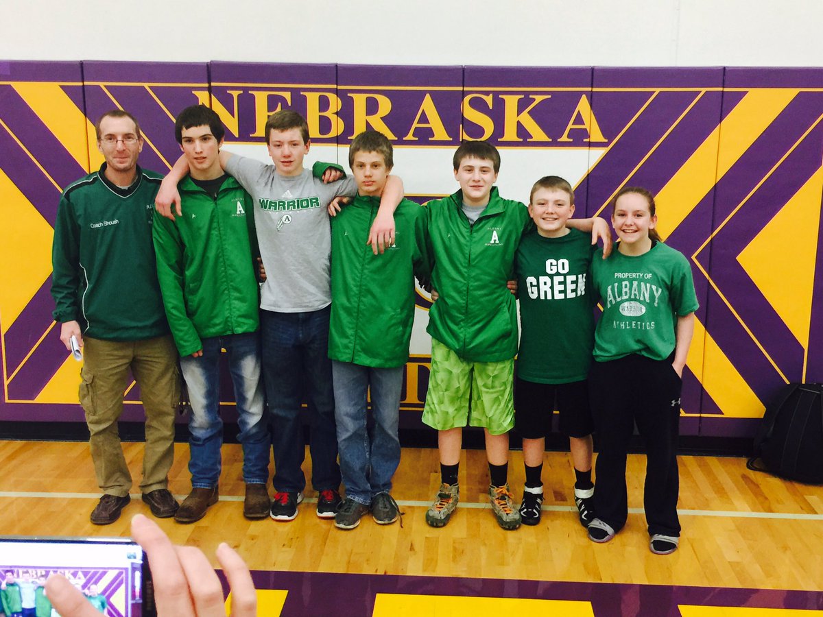 Albany Middle School Wrestling 2016.