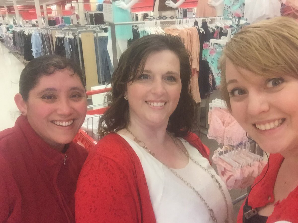Retrieving carts in the middle of a sideways freezing rainstorm...we got this! I love these gals! #eugene target