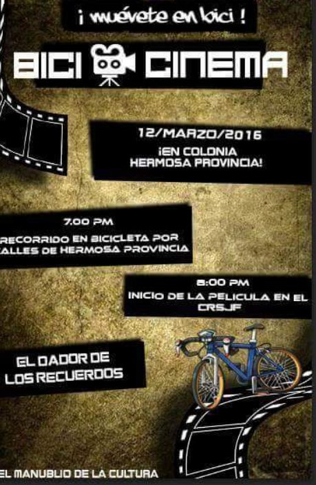 HananiRosales's tweet photo. #Vamos #CSJF #BiciCinema π²π₯ππ https://t.co/yvnwmG5v9l