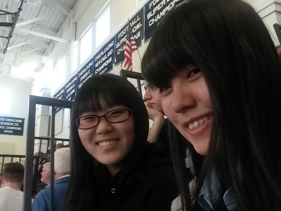 billguillot's tweet photo. My Japanese friends enjoying the New England Gymnastics in Dracut Mass. https://t.co/CCAJDp2S4h