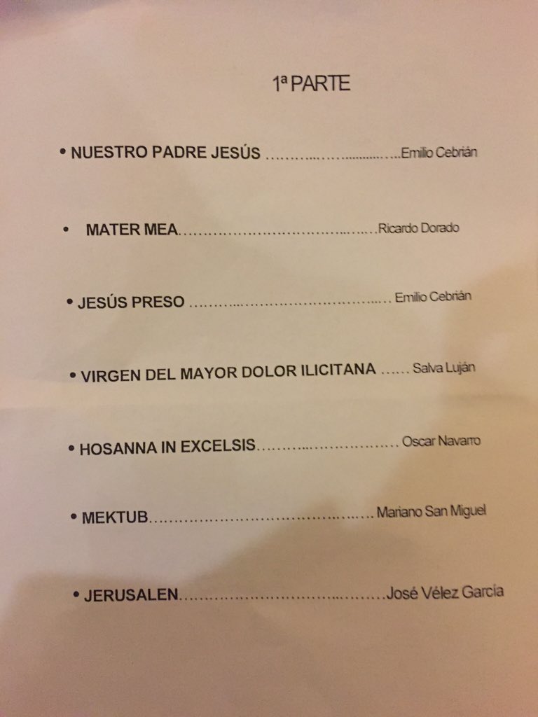 JoseVteAnaya's tweet photo. Concierto de Semana Santa @smayorense. Estreno de la Marcha Virgen de los Dolores. Como cofrade GRACIAS @salvalujan https://t.co/jtqqpDDH69
