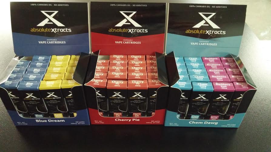 horizoncoll's tweet photo. Absolute Xtracts cartiages! Chemdawg, Sour Diesel, Blackberry Kush, Cherry Pie, and Blue Dream! #horizoncollective https://t.co/Gld4temysN