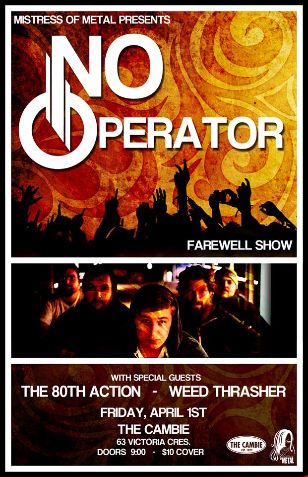 April 1 is coming quick! Come give <a href="/NoOperator/">No Operator</a> the RAD sendoff they deserve!