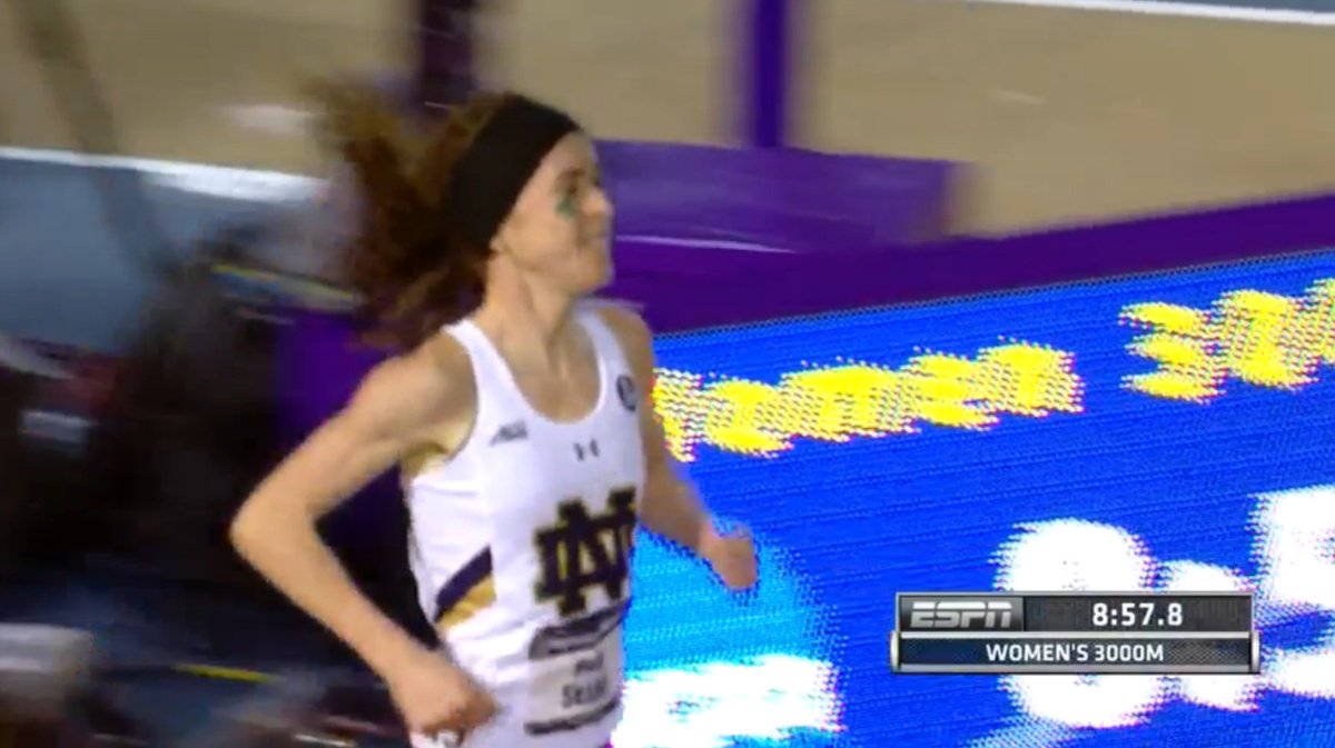 FloTrack's tweet photo. Molly Seidel wins title #2 this weekend! 8:57 FTW in #NCAATF 3k https://t.co/P4ZvYVSxZ6