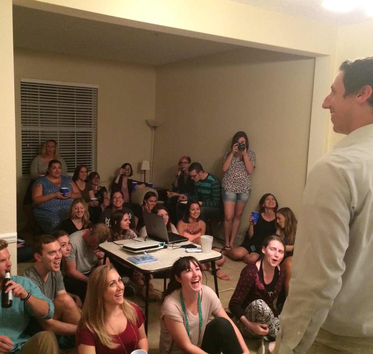 nathan4orlando's tweet photo. First speech of the night has begun #nathan4orlando https://t.co/o8EH30e1fi
