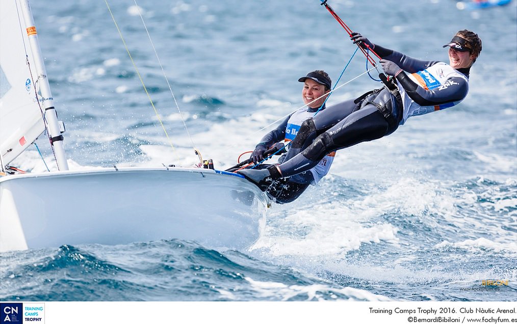 It's been a year since we sailed the 470 together, but still smiling in 25 knots :) Love racing again!