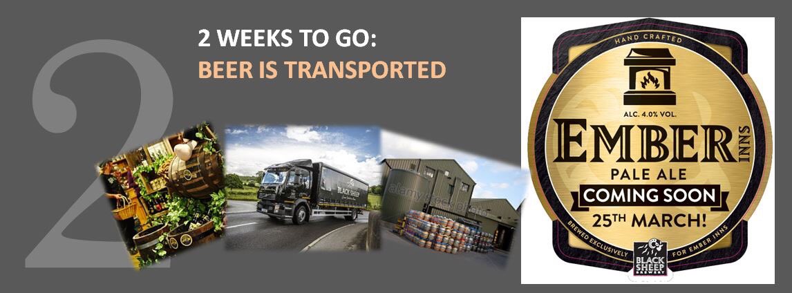 Less than 2 weeks to go!! #EmberPaleAle #Preston <a href="/BlackSheepBeer/">Black Sheep Brewery</a> <a href="/EmberInns/">Ember Inns</a> #RealAle <a href="/CAMRA_Official/">CAMRA</a>