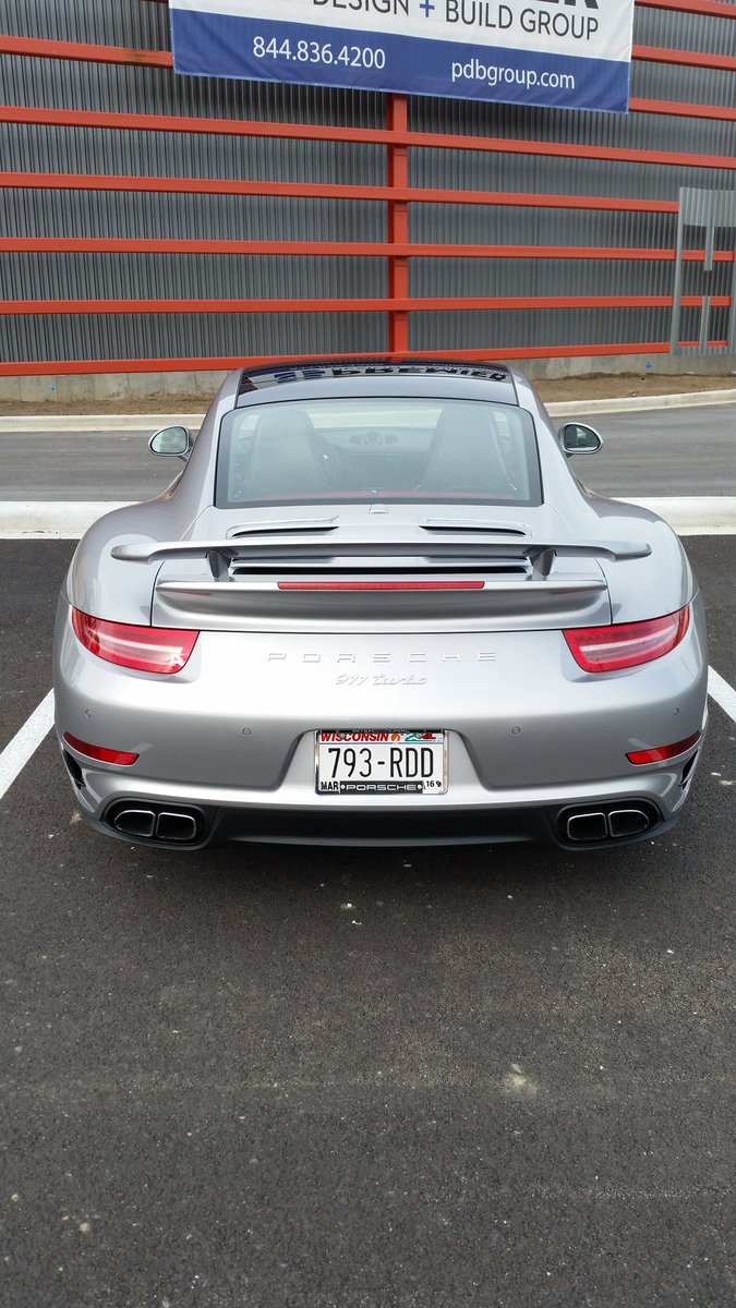 What a great looking ass! Brand new Porsche Turbo in Tosa!! ! #Supercarsaturdays #Porsche #turbo #911