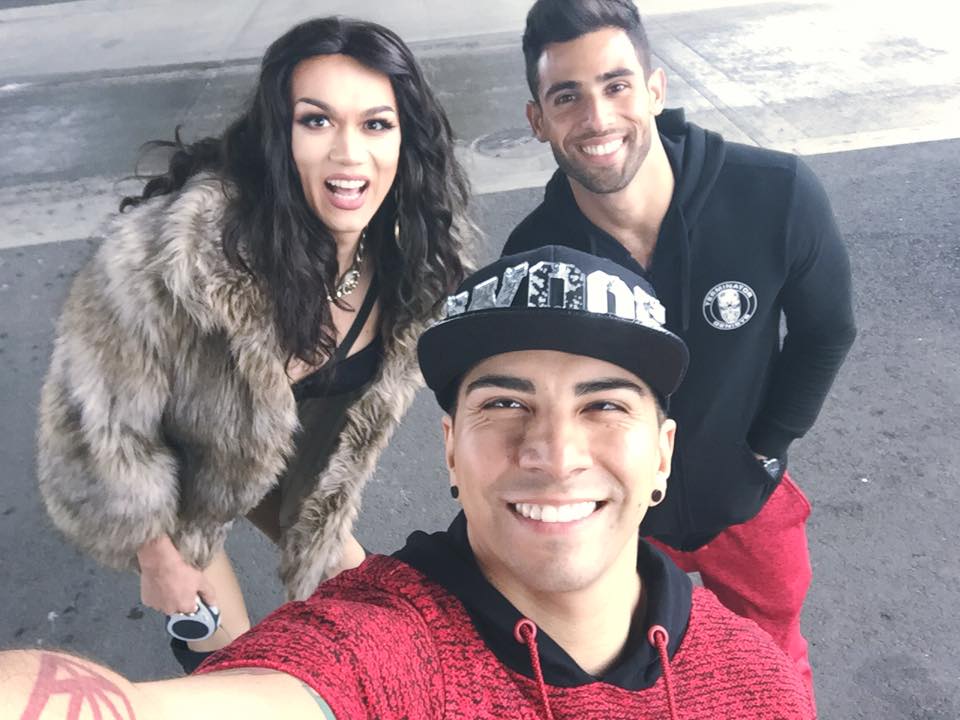 @manilaluzon & @pablohernandez7 on the set of my music video for #WOOF