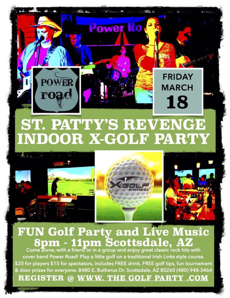 OutbackGolfShow's tweet photo. Come on out for a great golf party register at https://t.co/pvNqNc2SA6 @powerroadband @xgolfscottsdale #livemusic https://t.co/cq9GP2d114
