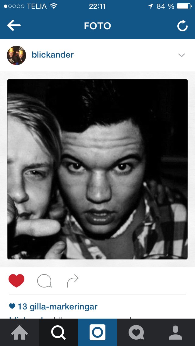 hampuscarlryd's tweet photo. Vann @JBlickander Melodifestivalen precis?! https://t.co/h1YC7pemME