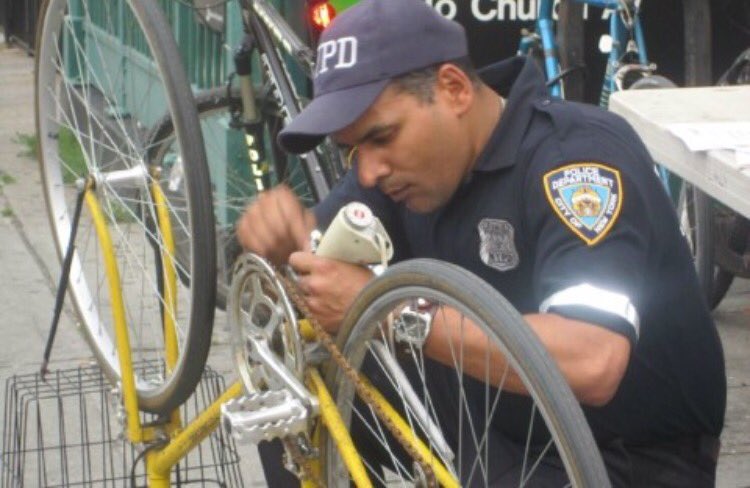 NYPD33Pct's tweet image. With the warm weather finally here,stop by the 33rd Pct and register your bicycle with the Crime Prevention officer.