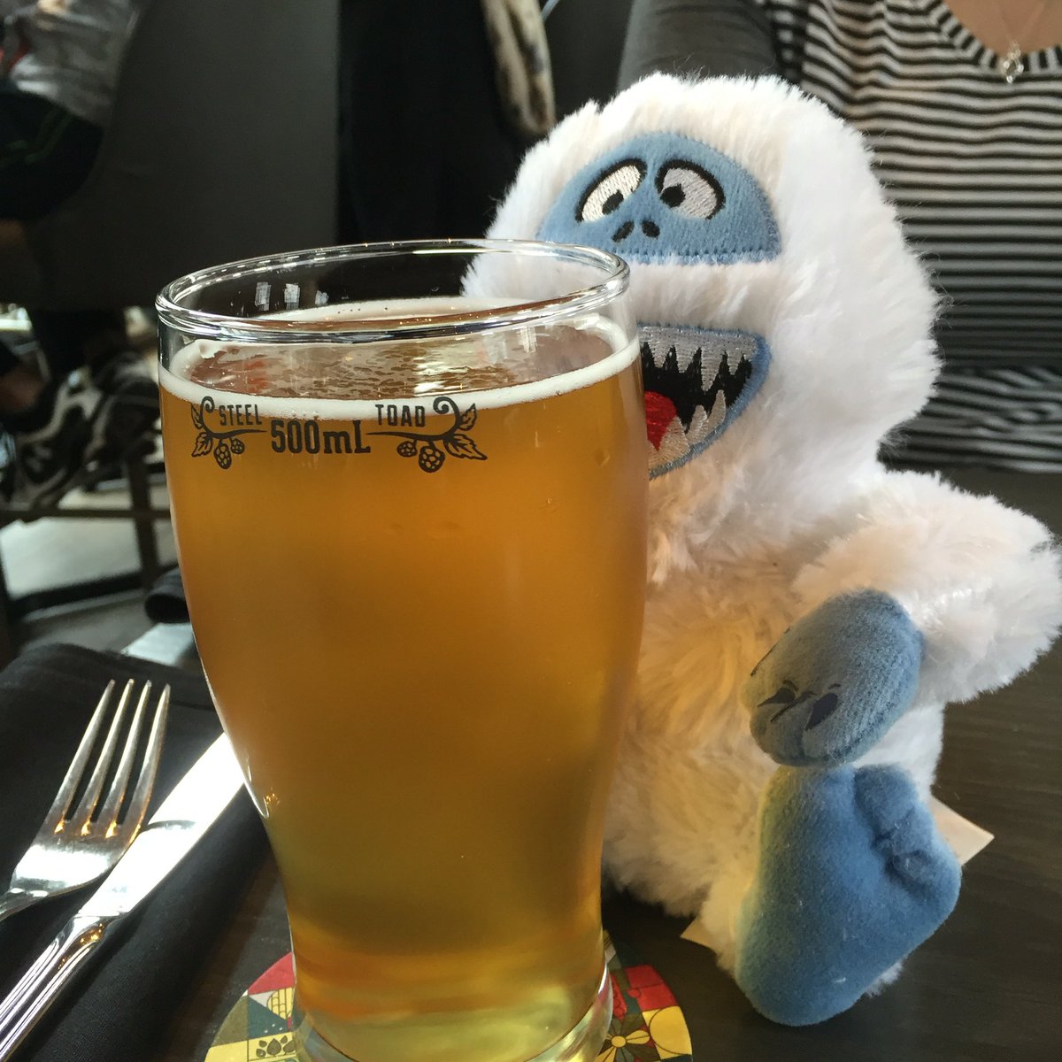 icemastersyeti's tweet photo. He's at it again! @SteelToadPub #yvr #craftbeer #keepingthingscool https://t.co/EZiWXFPft3