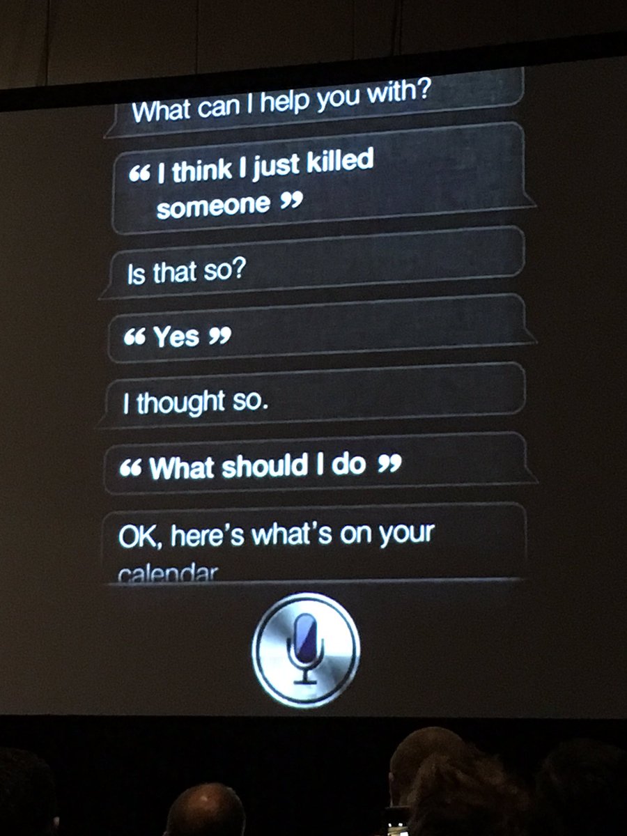 jonolave's tweet photo. Not so smart AI.. #Siri #sxsw #sxswno @q_maxlevchin https://t.co/qzdOb4evrW
