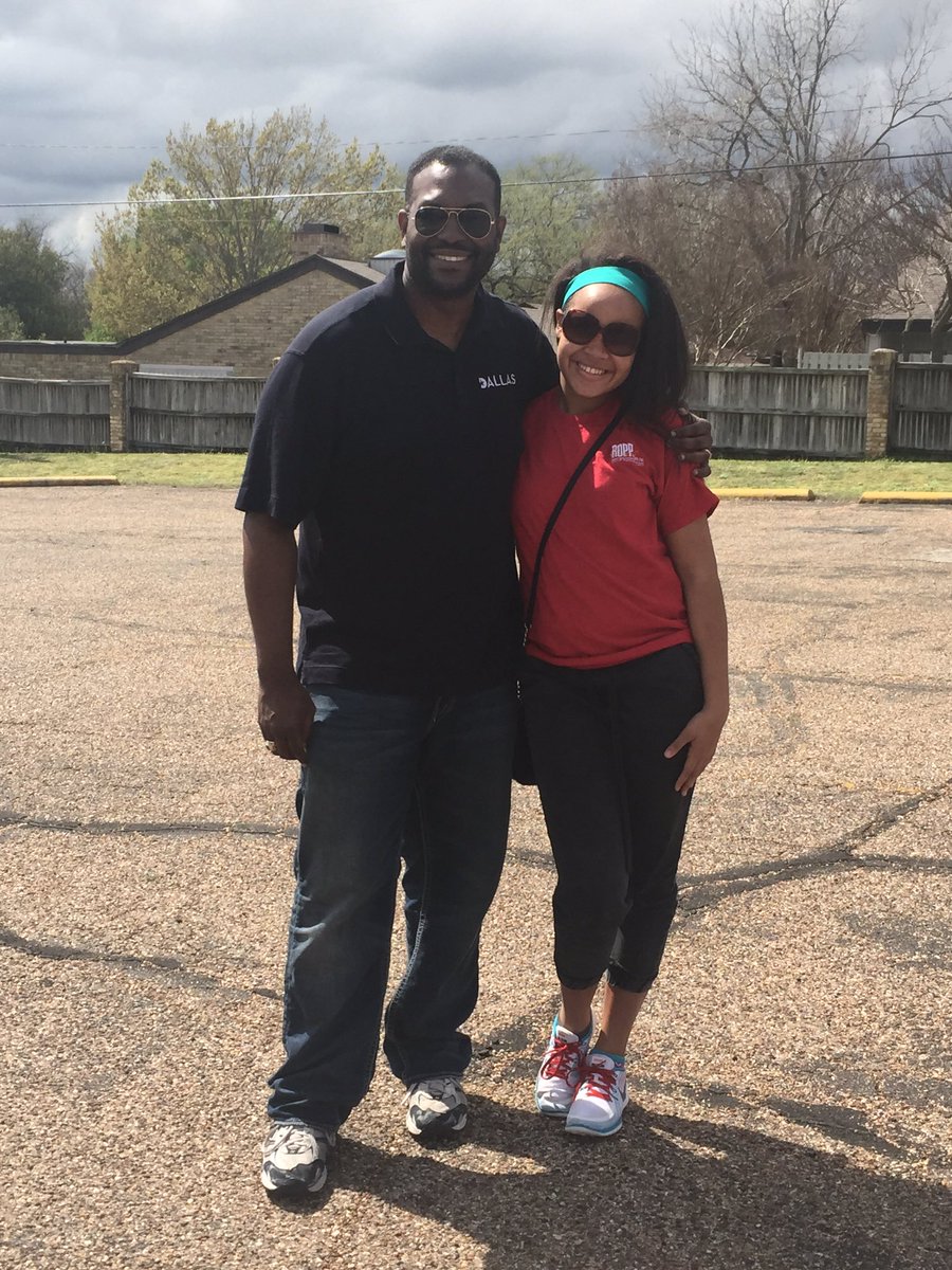 Me and our District 3 Youth Commissioner, Ebony