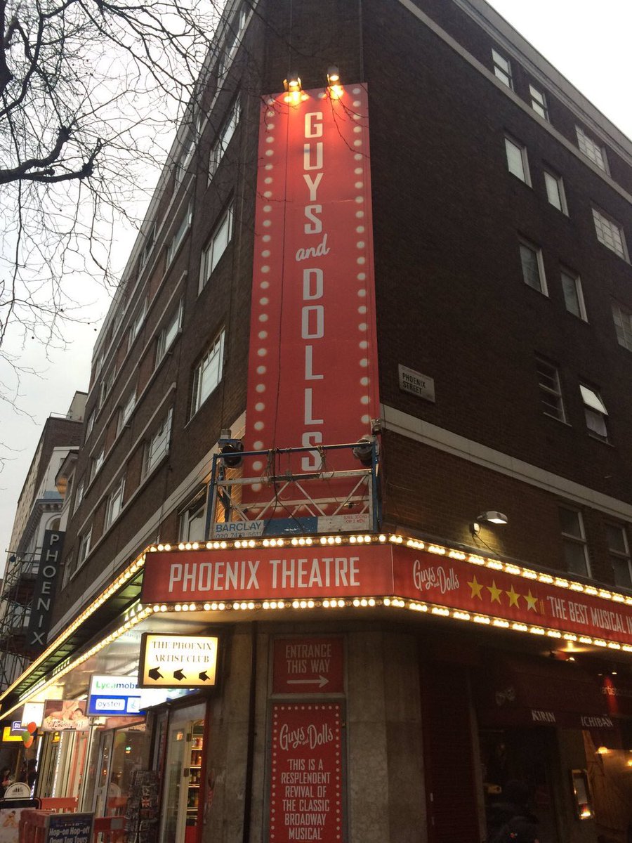 sophnorton's tweet photo. A week ago @BendItMusical was at the @Phoenix_Ldn a week later it's gone and been replaced.So sad😢💔 #bringbackbendit https://t.co/hTr2MyhJGG