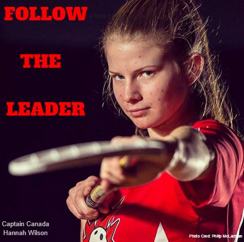 Belleville's own Captain Canada @hannahwilson_5 leads the charge! #floorball #U19wfc #TeamCanada