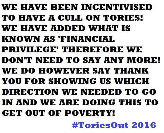 BENEFITS_NEWS's tweet image. Have you been incentivised? So now you know what to do?! Get out of #Poverty - add #FinancialPrivilege #ToriesOut