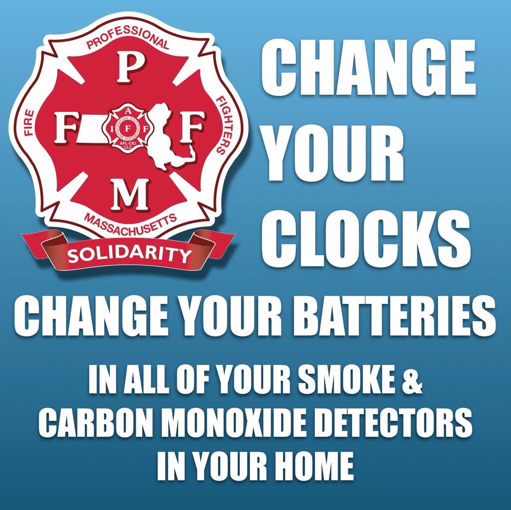 Please remember to change your batteries when you change your clocks tonight. #DaylightSavingTime