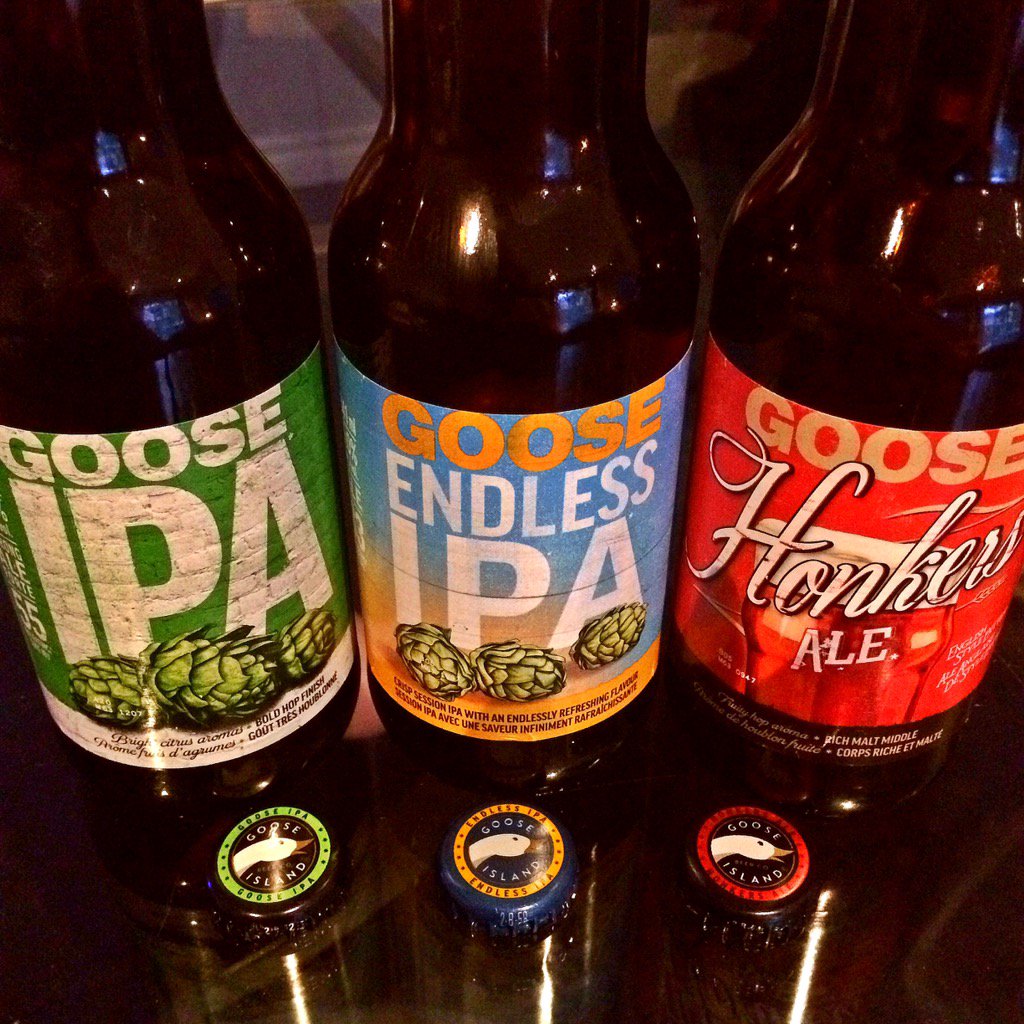 elletee81's tweet photo. The gang's all together tonight!! Cheers, @GooseIsland. Thanks for bringing the #EndlessIPA to Canada!! https://t.co/Y47FA57xLs