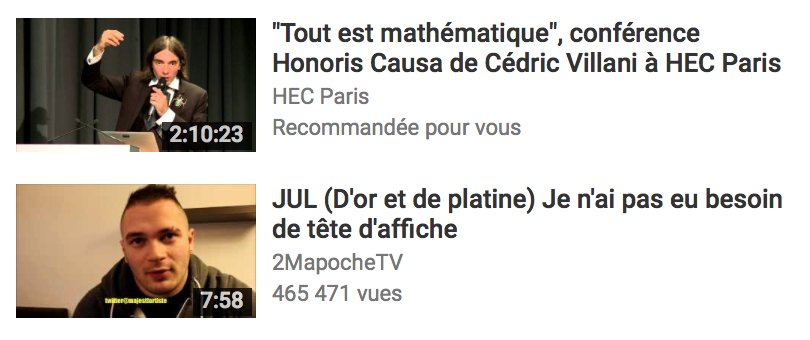 ton yt est éclectique