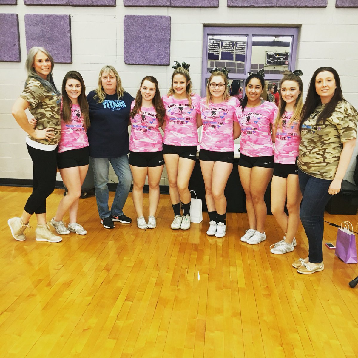 CheerNhss's tweet photo. A big thank you to all of our seniors for your hard work. Please remember, once a panther always a panther.  
🐾💜 https://t.co/b88Pb2z8ZF