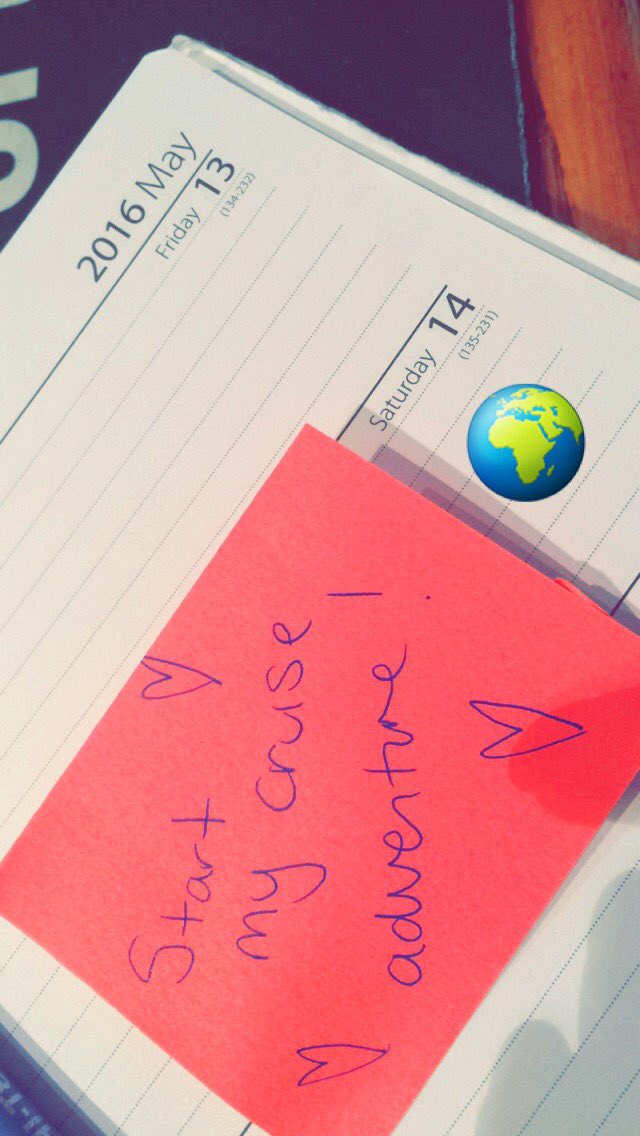 Little longer than expected but finally have confirmation #cruiseship #travel #work 🌍👙☺️