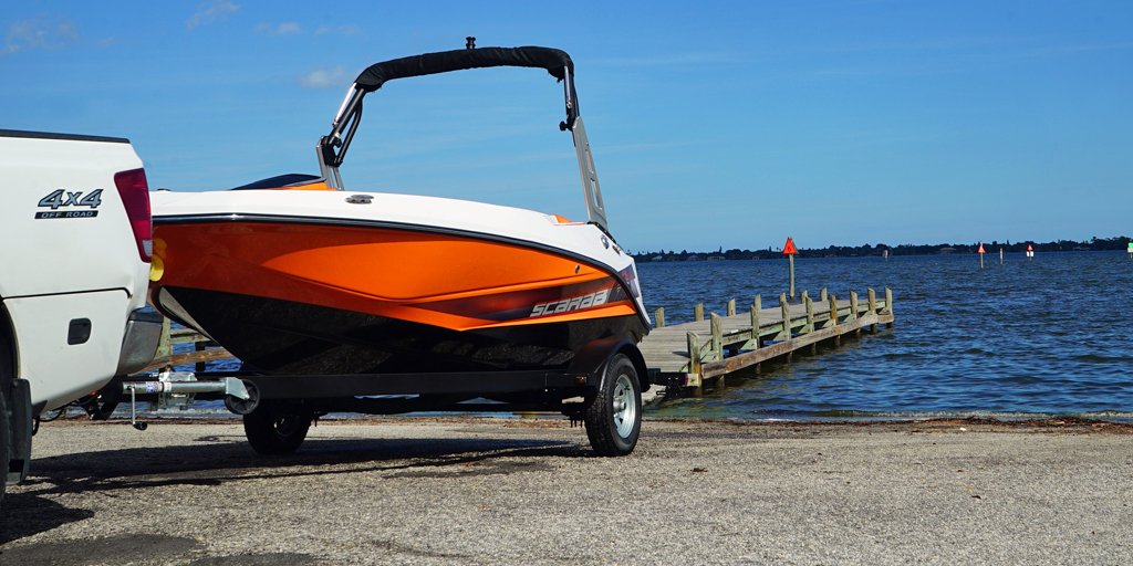 Have confidence at the boat ramp with a custom trailer towing your new Scarab. #ScarabBoats
