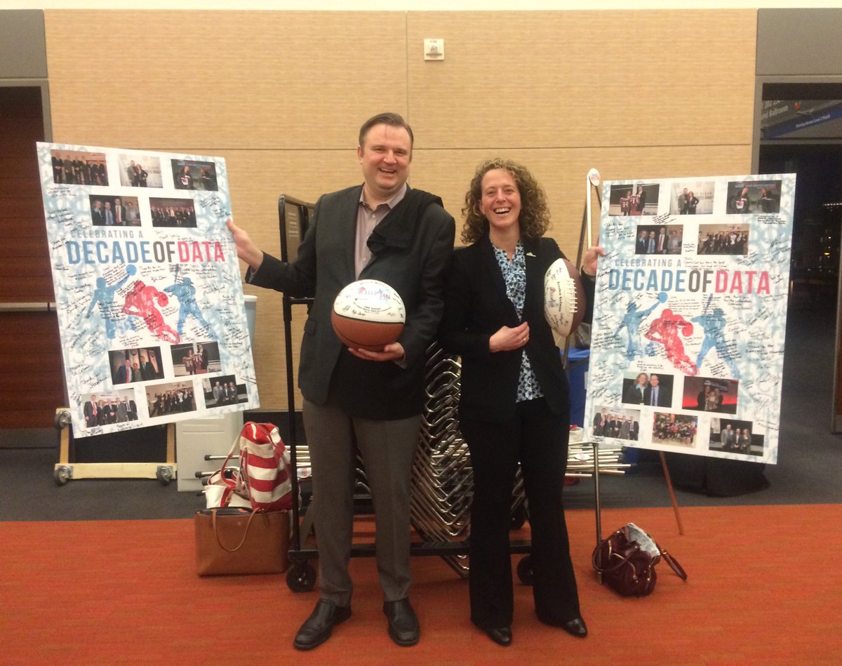 SloanSportsConf's tweet photo. We want to thank our incredible co-founders @dmorey &amp; @jessicagelman. It's been an honor learning from you #SSAC16 https://t.co/G8Q3RArhUf