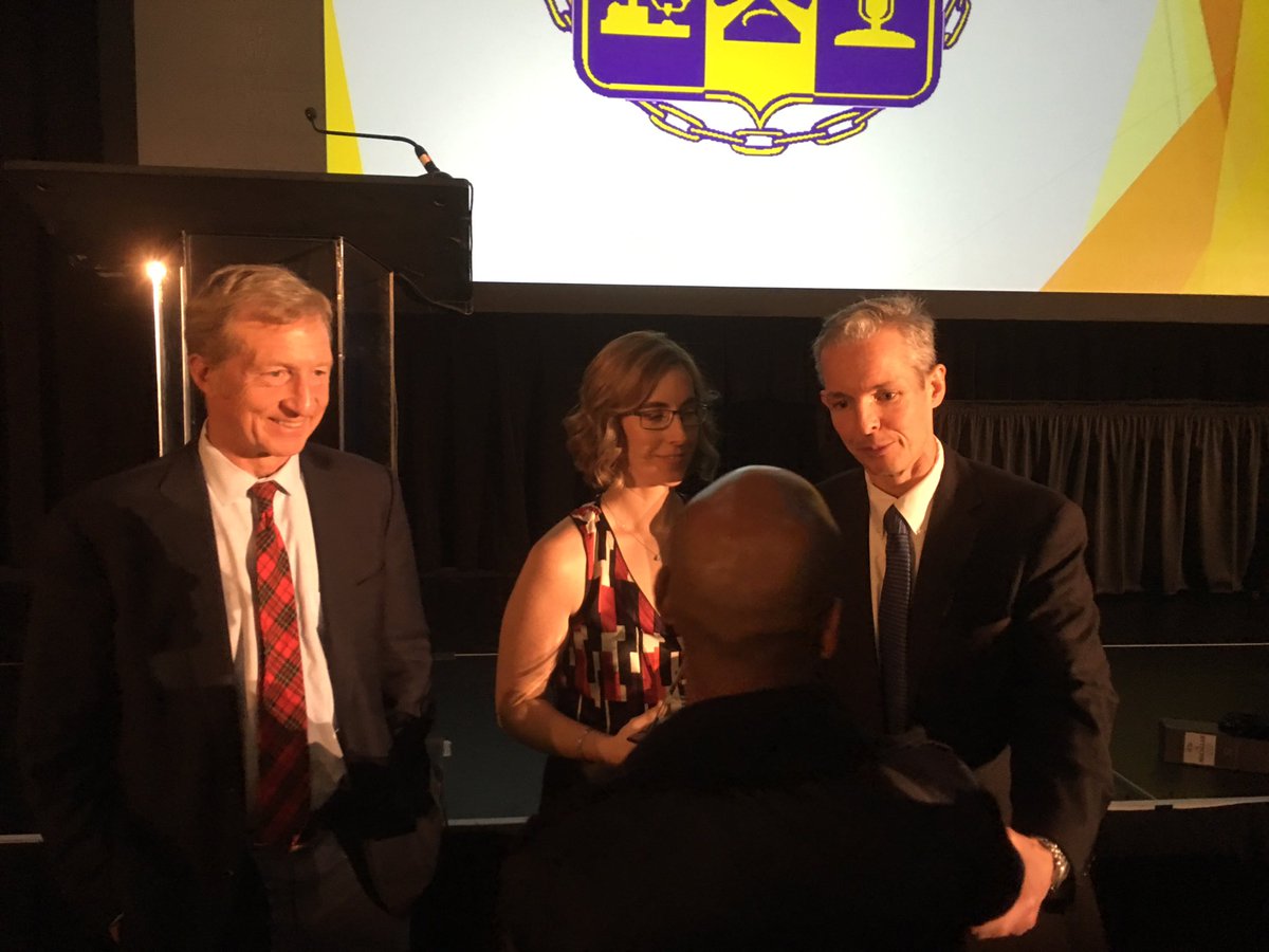 Great Cope banquet with all of our honorees and keynote speaker Tom Steyer #COPE2016
