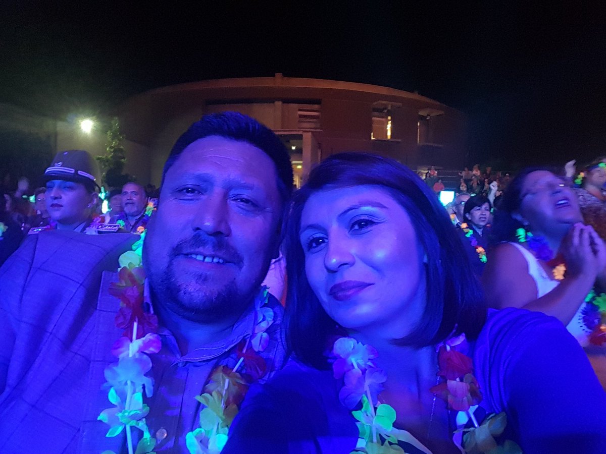 Con nuestro amigo y compañero Manuel Zuñiga escuchando a Douglas
